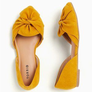 Torrid 7 8 9 11 12 Wide Shoes Flats Slip On Bow